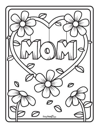 Coloring Page for Mother's Day
