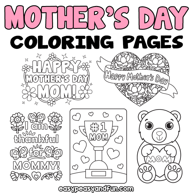 Printable Mothers Day Coloring Sheets