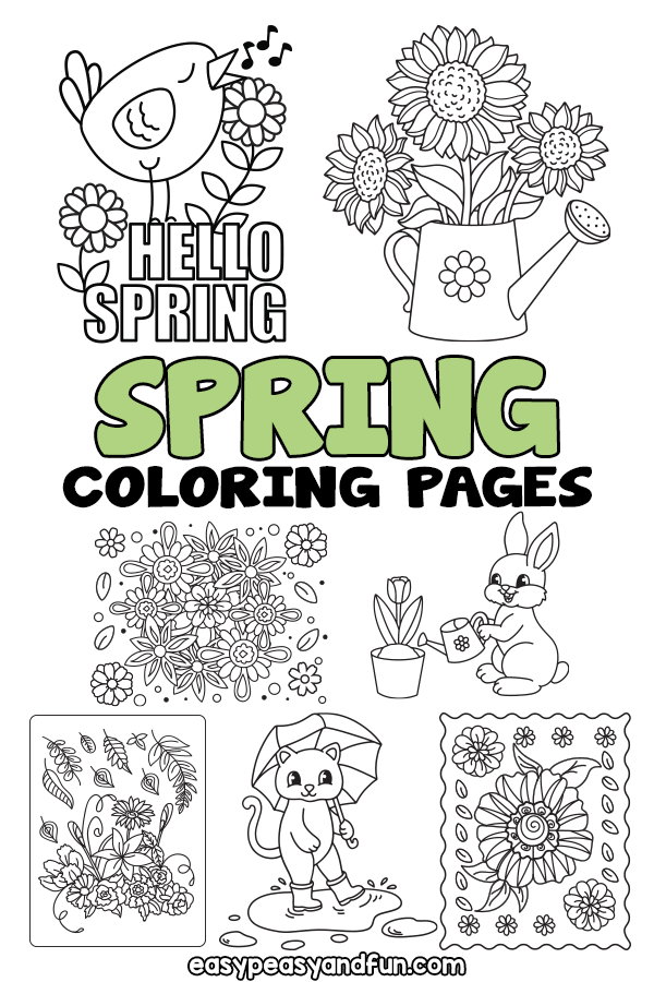 Printable Spring Coloring Pages
