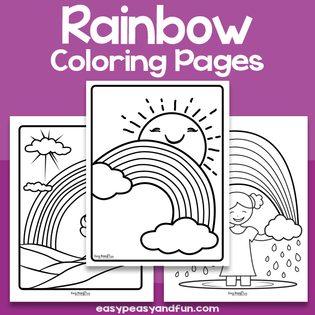 Rainbow Coloring Sheets