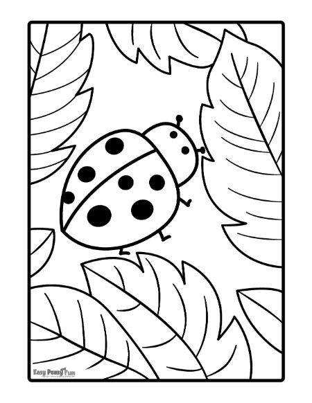 Ladybug Adventure Coloring Page