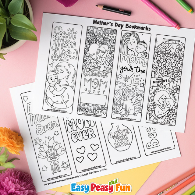 Printable Mother's Day Bookmarks