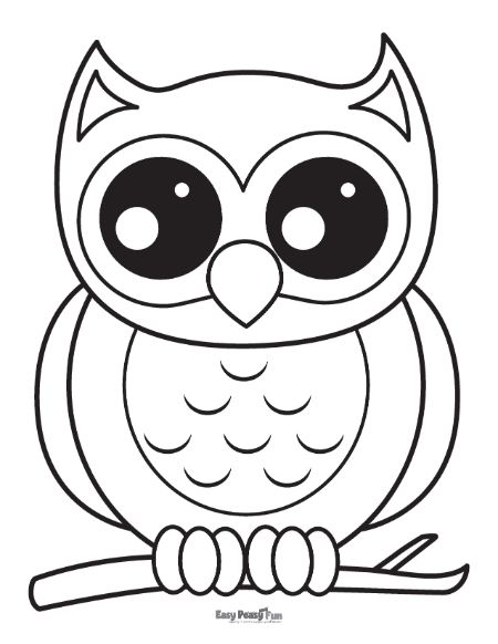 Nocturnal Animal Coloring Page