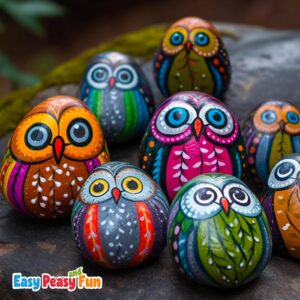 25+ Creative Rock Painting Ideas - Easy Peasy and Fun