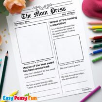 Mother’s Day Newspaper Article Templates (Classroom Idea)