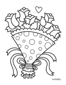 Printable Rose Coloring Pages - 30 Roses Illustrations - Easy Peasy and Fun