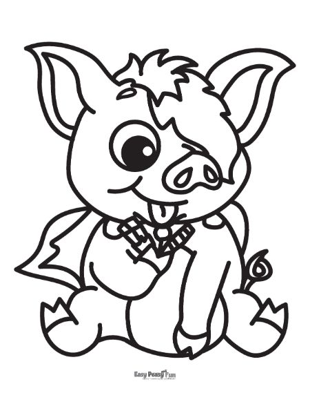 Stupid Piglet Coloring Page
