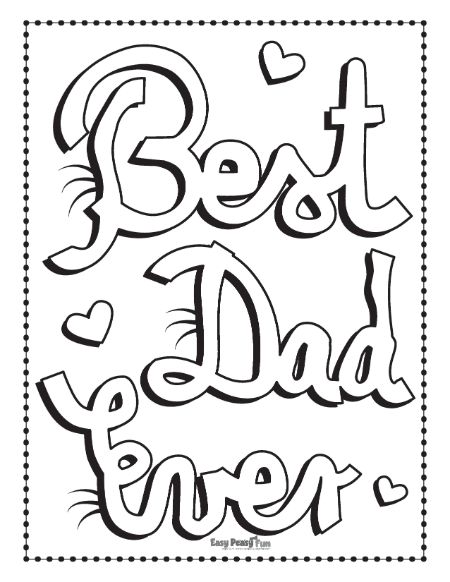 Handwritten Best Dad Caption