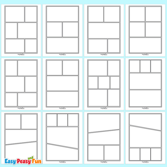 Printable Blank Comic Book Pages