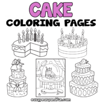 Printable Cake Coloring Pages – Lots of Free Sheets