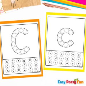 Letter C Worksheets for Preschool and Kindergarten - Easy Peasy and Fun