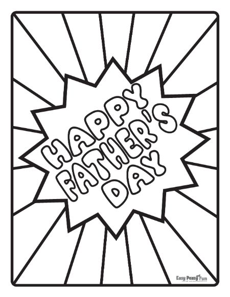 Happy Father's Day Coloring