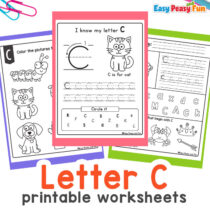 Letter C Worksheets for Preschool and Kindergarten