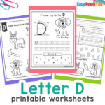 Preschool Letter D Worksheets
