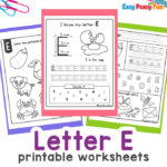 Preschool Letter E Worksheets