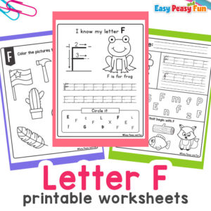 Preschool Letter F Worksheets