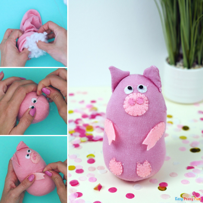 Sock Pig Craft Idea
