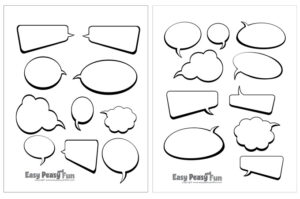 Free Printable Comic Book Blank Pages - Easy Peasy and Fun