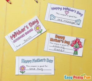 Free Printable Mother’s Day Coupons - Easy Peasy and Fun