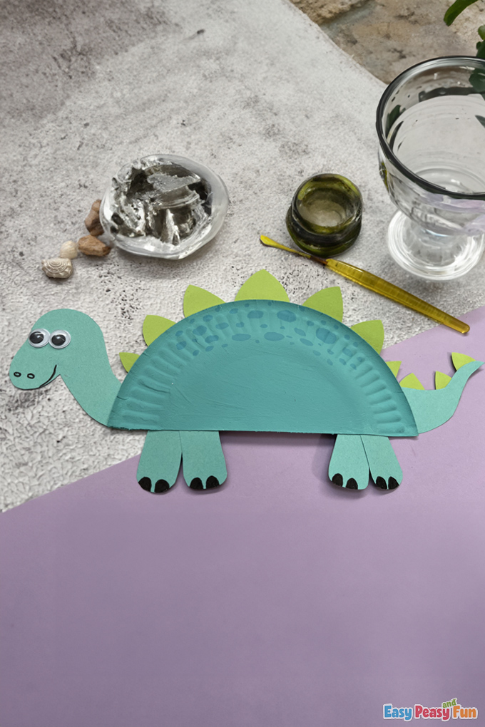 DIY Dino Paper Plate