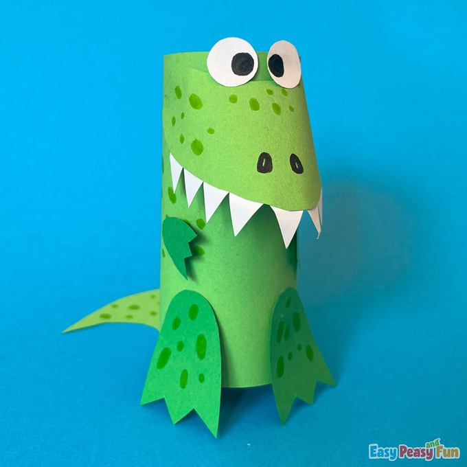 DIY Paper Roll Dino