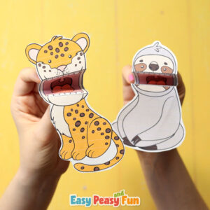 Printable Rainforest Animals Finger Puppets - Easy Peasy and Fun