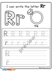 Letter R Worksheets for Preschool and Kindergarten - Easy Peasy and Fun