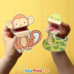 Printable Rainforest Animals Finger Puppets - Easy Peasy and Fun