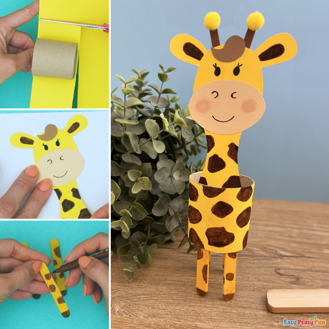 Paper Roll Giraffe Idea