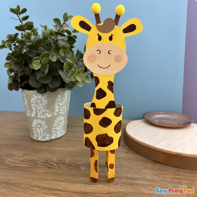 Paper Roll Giraffe Craft