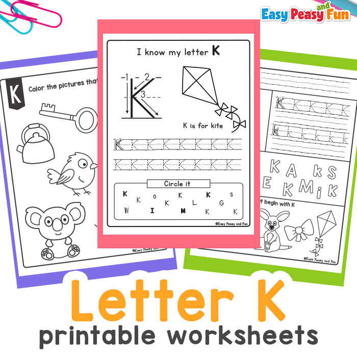 Preschool Letter K Worksheets