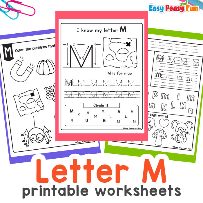 Preschool Letter M Worksheets