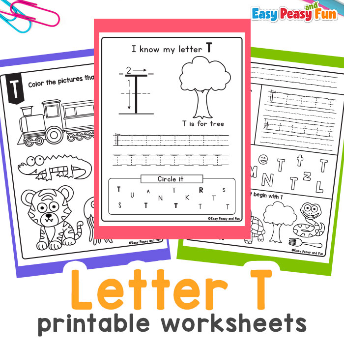 Preschool Letter T Worksheets