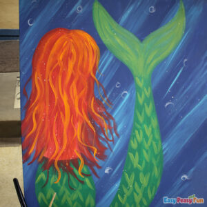 How to Paint a Mermaid Canvas Art