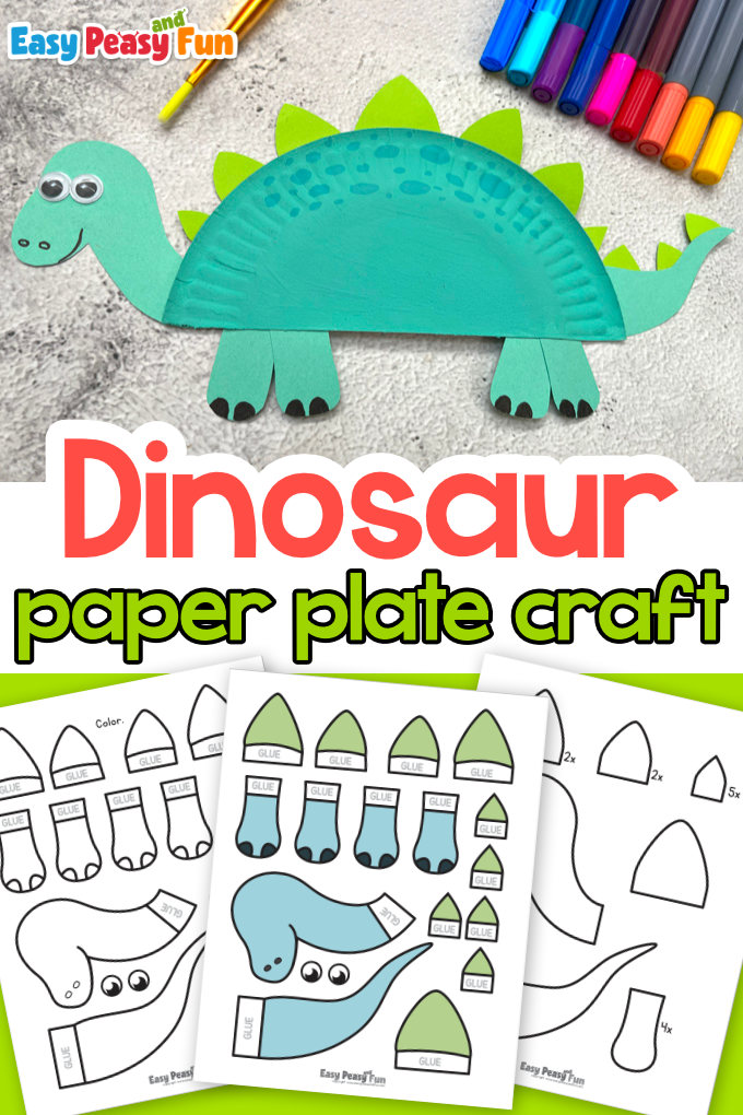 Paper Plate Dinosaur Craft