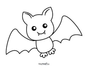 Printable Bat Coloring Pages – 35 Sheets - Easy Peasy and Fun