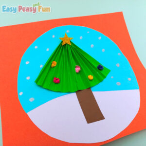 Easy Folded Paper Christmas Tree