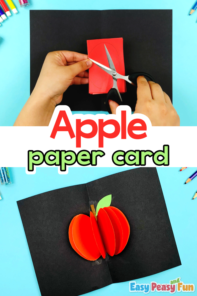 How To Make a Paper Apple Card