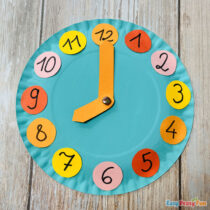 Paper Plate Clock Craft