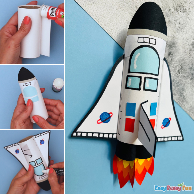 Paper Roll Space Shuttle Idea