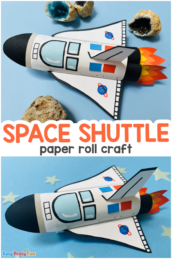 Toilet Paper Roll Space Shuttle Craft