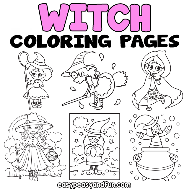 Printable Witch Coloring Sheets