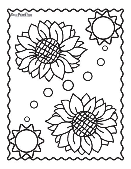 Sunny Day Coloring Page