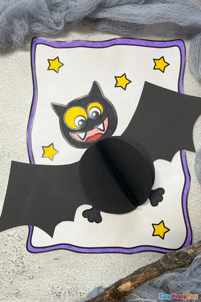 3D Bat Halloween Craft