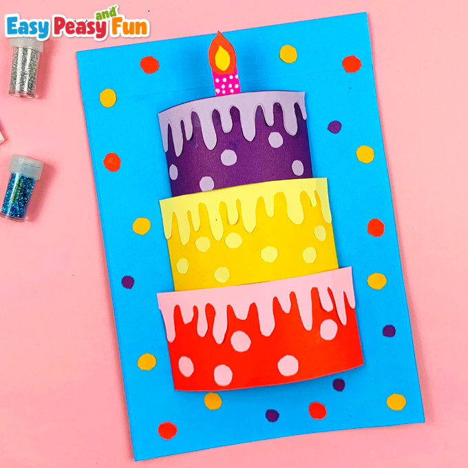 3D Birthday Cake Card