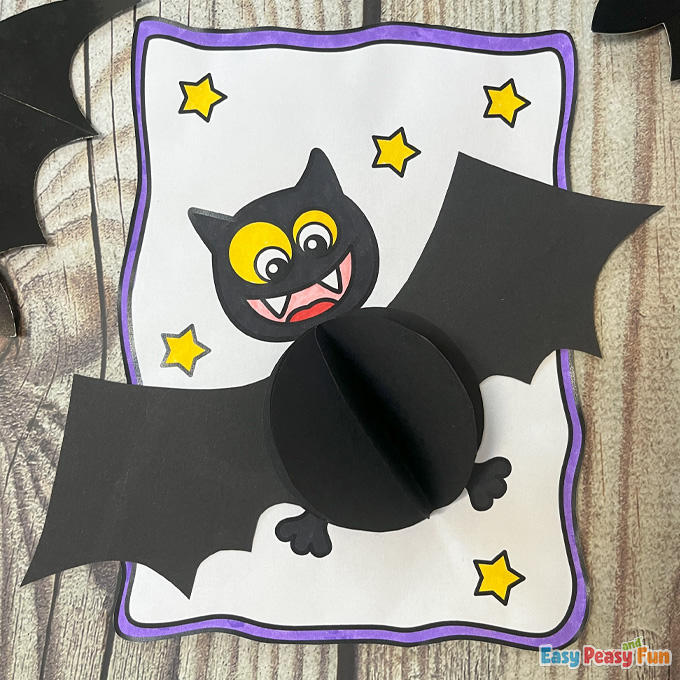 DIY Halloween Bat Craft Template