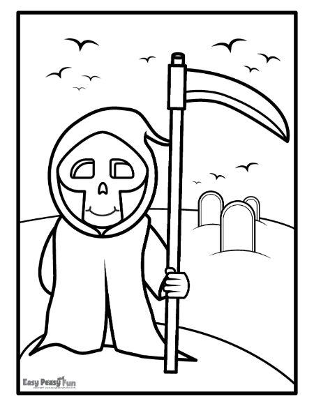 Grim Reaper and Cemetery