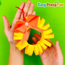 DIY Easy Christmas Paper Wreath Ornament