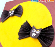 Easy Folded Paper Bat Craft