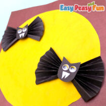 Easy Folded Paper Bat Craft